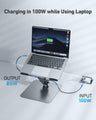 BENFEI | Laptop Stand with USB C 7in1 Docking Station HDMI | 000397grey