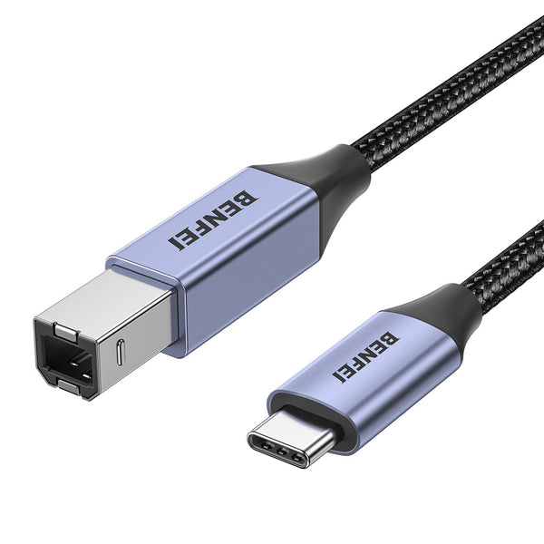 BENFEI | USB Printer Cable 6.6FT 2 Meter | 000405grey-2M