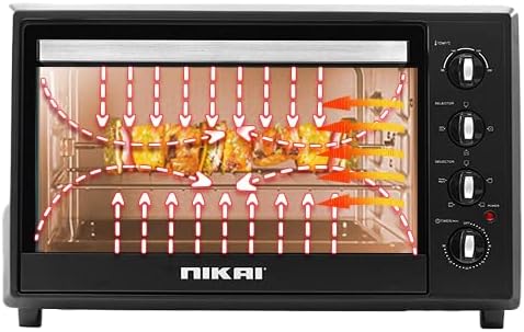 NIKAI | 100L Electric Oven with Rotisserie & Convection Function 2200W | NT1008RCAX