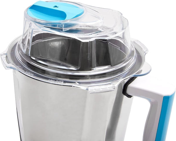 NIKAI | Mixer Grinder with 3 Jars 900W Blue/Silver| NB694A