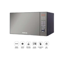 NIKAI | 25Ltrs Electric Microwave Oven With 10 Auto-Menus, Defrost Setting And Grill, Silver Finish 900W | NMO250MDG
