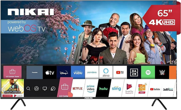 NIKAI | 4K LED Ultra HDR UHD 65" Webos Smart TV Platinum Series | NIK65MEU4STN