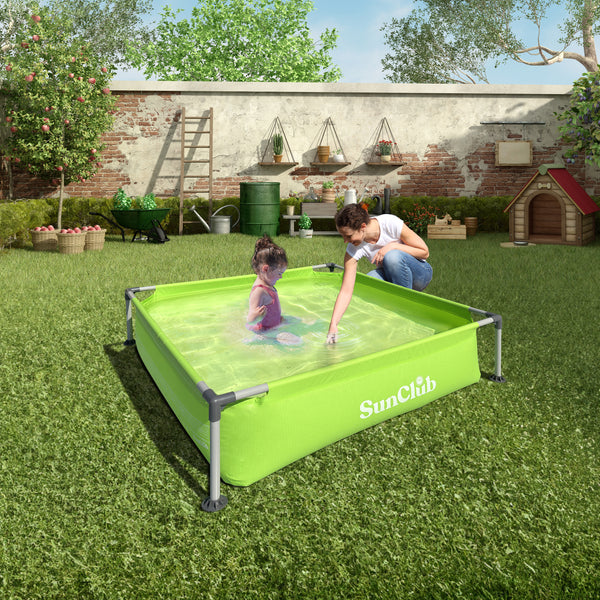 JILONG | Kids Frame Pool(Green)-122cmX122cmX33cm | 17256