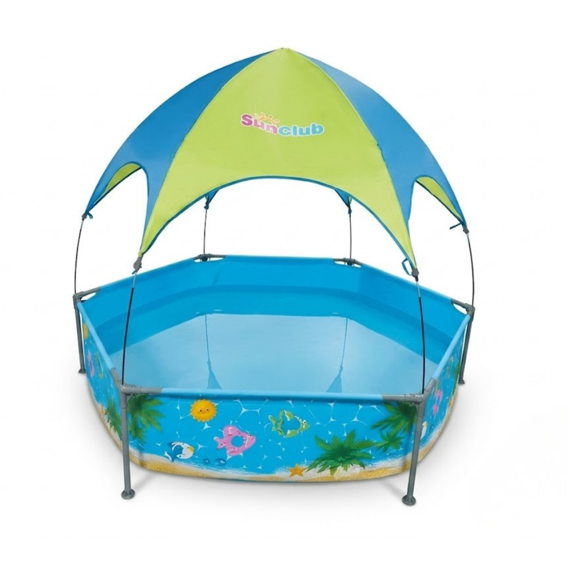 JILONG | Canopy Spray Play Pool (Seaside Scenery Print)-240cmX51cm | 12350
