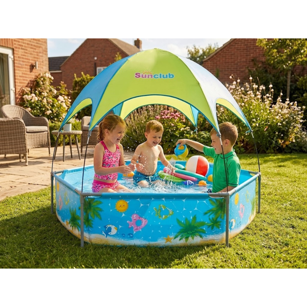 JILONG | Canopy Spray Play Pool (Seaside Scenery Print)-240cmX51cm | 12350
