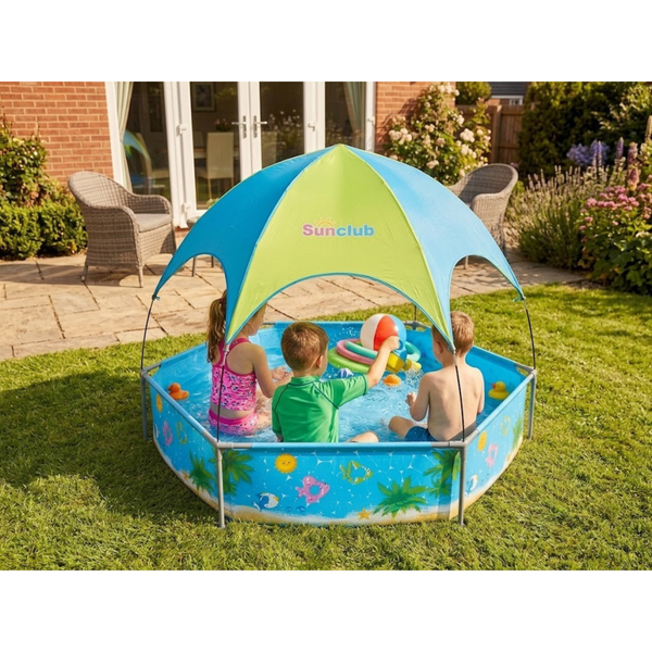 JILONG | Canopy Spray Play Pool (Seaside Scenery Print)-240cmX51cm | 12350