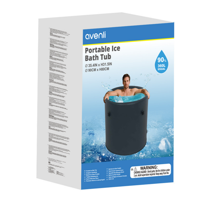 JILONG | Black Drop Stitch Ice Bath Tub | 14242