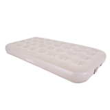JILONG | Twin Sand Whisper CloudCoil Flocked Air Mattress with ZenCharge Pump | 24596