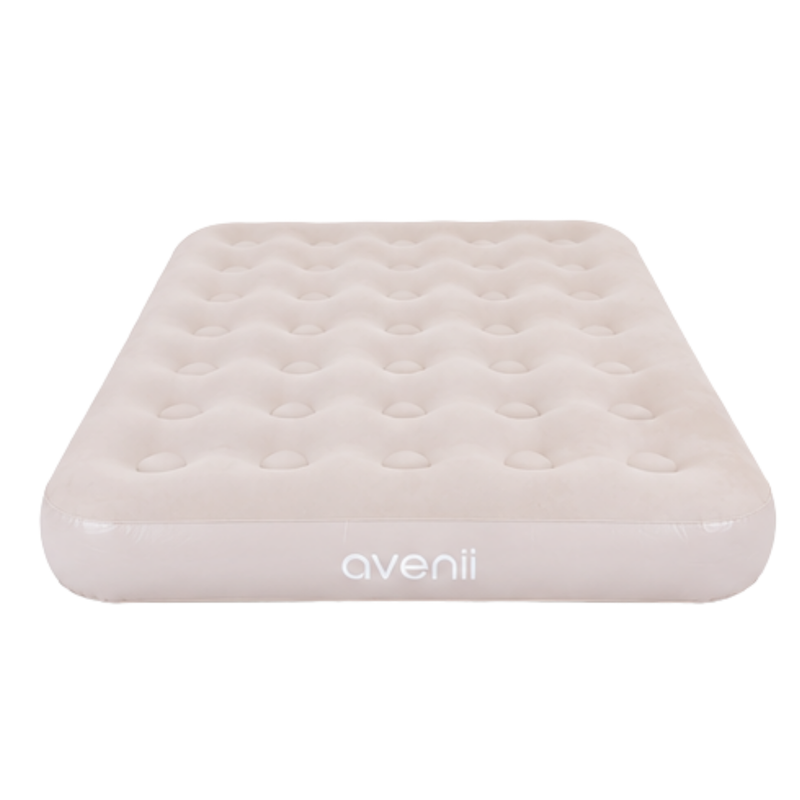 JILONG | Twin Sand Whisper CloudCoil Flocked Air Mattress with ZenCharge Pump | 24596