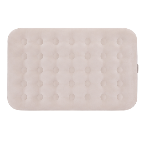 JILONG | Twin Sand Whisper CloudCoil Flocked Air Mattress with ZenCharge Pump | 24596