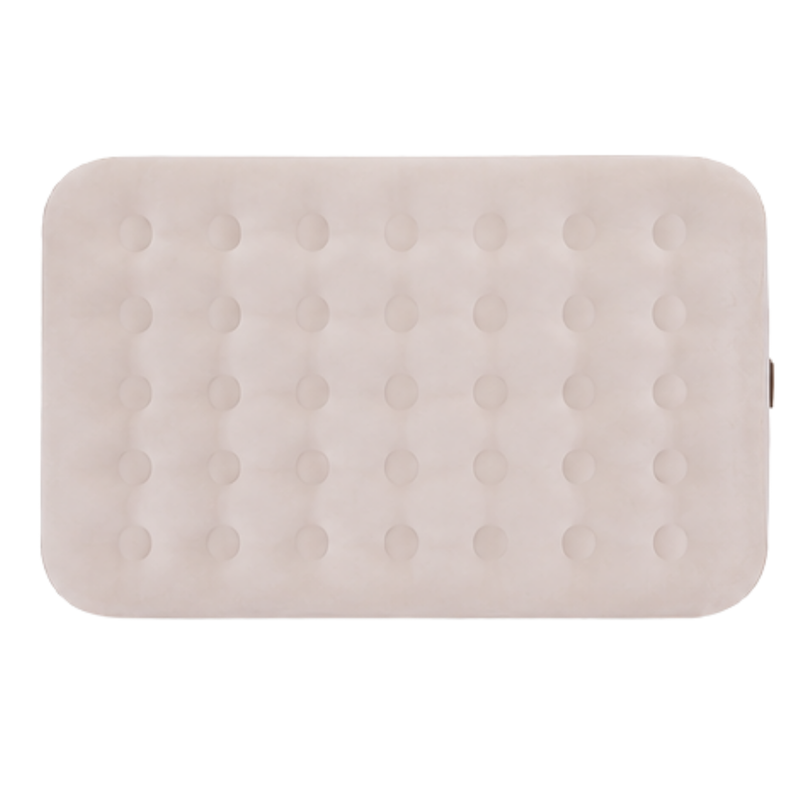 JILONG | Twin Sand Whisper CloudCoil Flocked Air Mattress with ZenCharge Pump | 24596