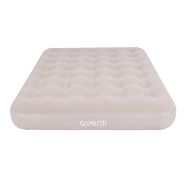 JILONG | Double Sand Whisper CloudCoil Flocked Air Mattress with ZenCharge Pump | 24597