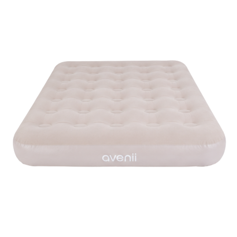 JILONG | Double Sand Whisper CloudCoil Flocked Air Mattress with ZenCharge Pump | 24597