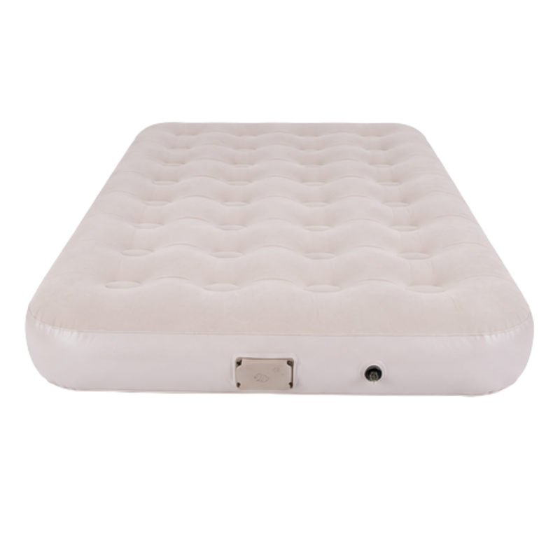 JILONG | Double Sand Whisper CloudCoil Flocked Air Mattress with ZenCharge Pump | 24597