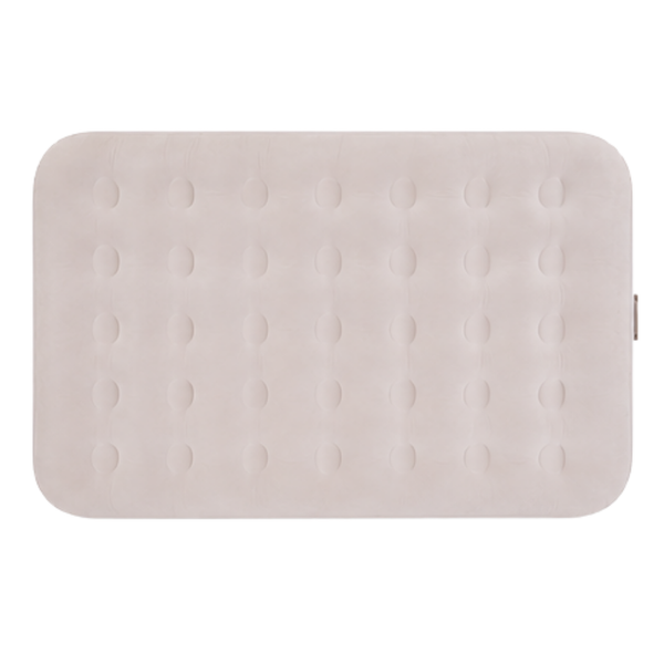 JILONG | Double Sand Whisper CloudCoil Flocked Air Mattress with ZenCharge Pump | 24597