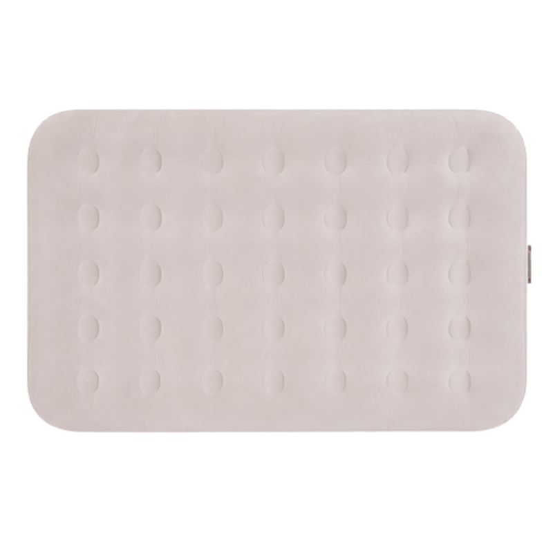 JILONG | Double Sand Whisper CloudCoil Flocked Air Mattress with ZenCharge Pump | 24597