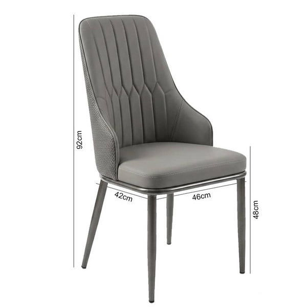 Lounge Side Chair Gray ch462-03 - view 2