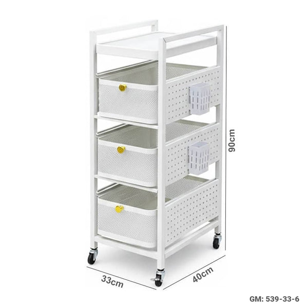 Multi-Functional Storage Movable Trolley Rack 539-33-6 - view 3