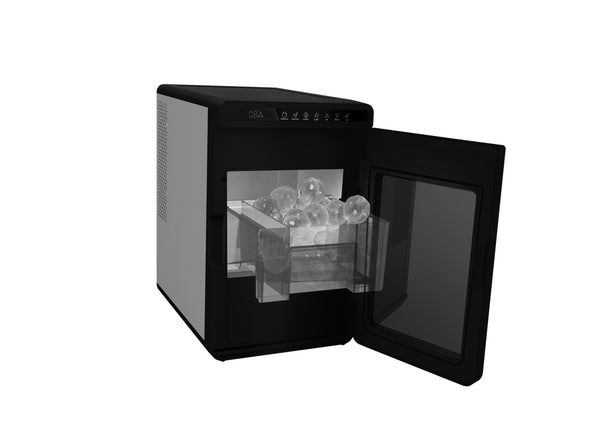 ZENAN | Spherical Shaped Icemaker Black Transperant Window | ZIM-255BQ