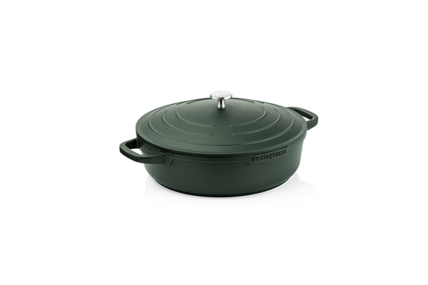 WESTINGHOUSE | 32cm Low Casserole with Lid Black | WCCC0095L32BK
