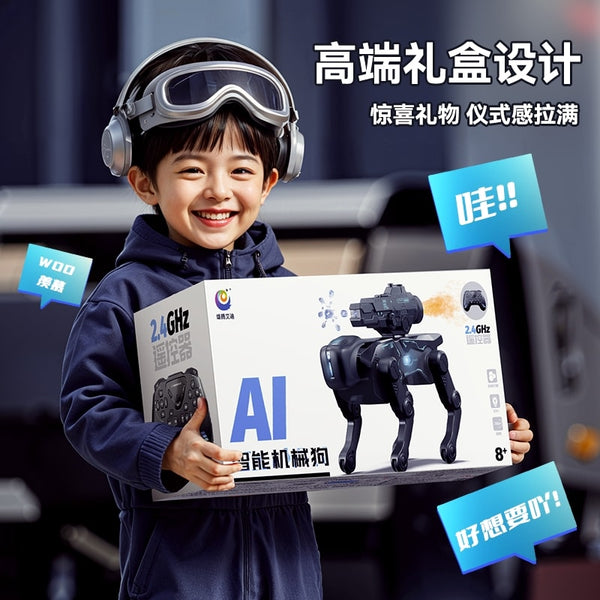 Ai Intelligent Mechanical Dog Toy Black | GLT002