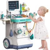Medical Treatment Table Playset With X-Ray Screen & Ecg Monitor (With Light& Sound, 2X Aaa Batteries Not Included) | GLT032