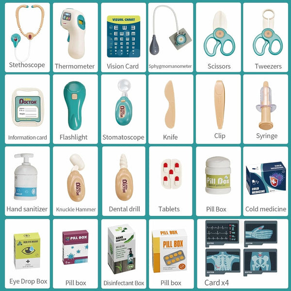 Medical Treatment Table Playset With X-Ray Screen & Ecg Monitor (With Light& Sound, 2X Aaa Batteries Not Included) | GLT032