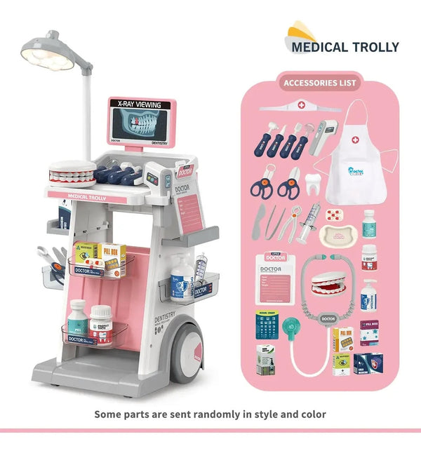 Dental Medical Cart Playset (Pink) | GLT033