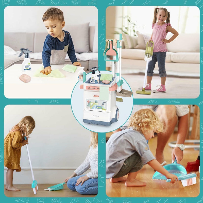 Cleaning Cart Playset (Non-Electric)