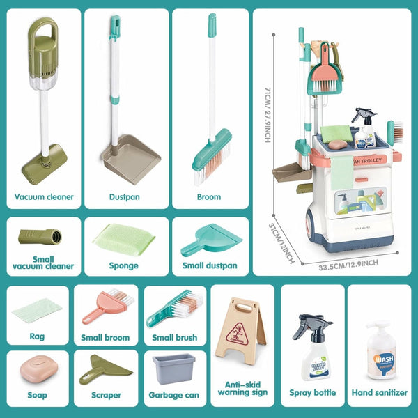 Cleaning Cart Playset (Non-Electric)