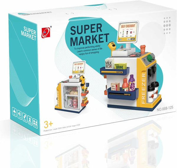Mini Supermarket Counter Playset  (With Light & Sound, 2X Aa Batteries Not Included) (Gcc) | GLT039