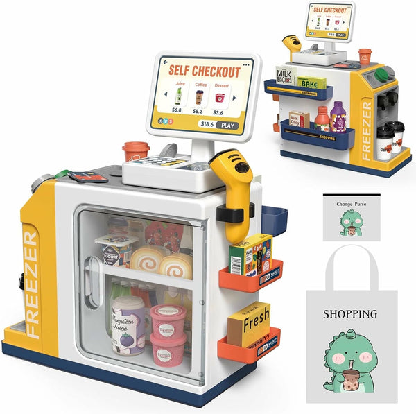 Mini Supermarket Counter Playset  (With Light & Sound, 2X Aa Batteries Not Included) (Gcc) | GLT039