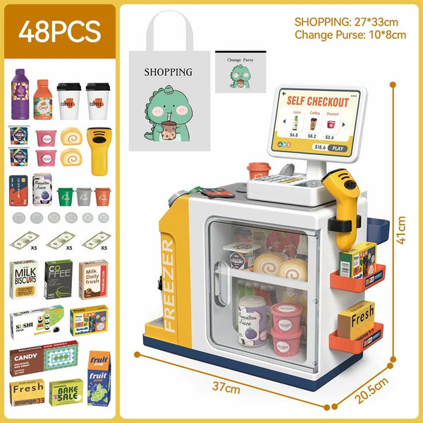 Mini Supermarket Counter Playset  (With Light & Sound, 2X Aa Batteries Not Included) (Gcc) | GLT039