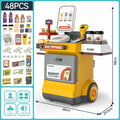 Supermarket Checkout Counter Playset  + Electric Scanner & Card Reader (2X Aaa + 2X Aa Batteries Not Included) | GLT040