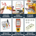 Supermarket Checkout Counter Playset  + Electric Scanner & Card Reader (2X Aaa + 2X Aa Batteries Not Included) | GLT040