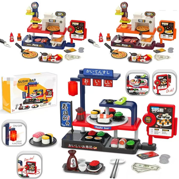 Mini Sushi Playset (With Sound, Light, 2X Ag13 Button Batteries Included  For Lantern, Display) (Gcc) | GLT041