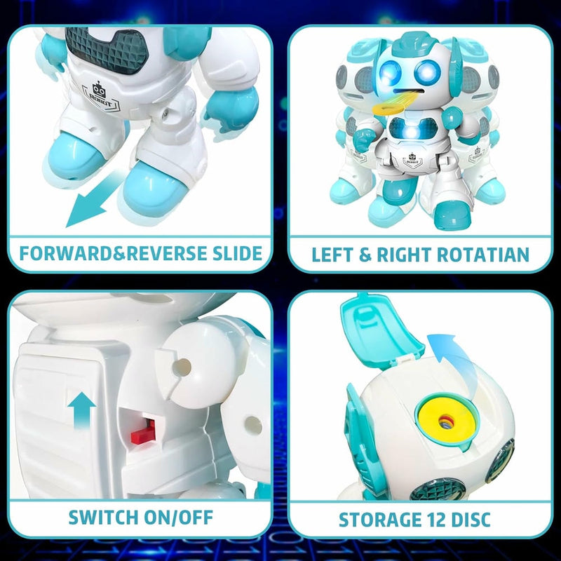 Robot With Shooting Discs Dancing & Music for Kids | GLT046