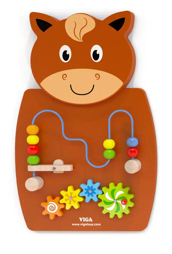 VIGA | Wall Toy Wire Beads & Gears | 50678FSC