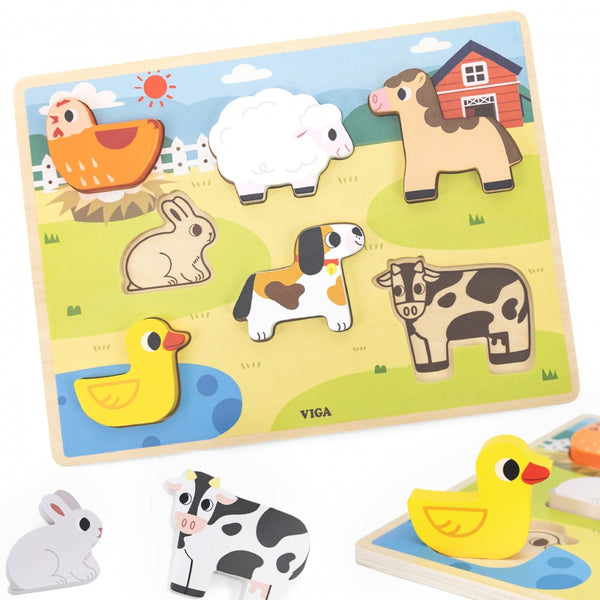VIGA | Chunky Puzzle Farm | 44702