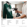 PAWA | Optisteam Handheld Steamer With Display 1800W | PW-GRMSTM51-BK