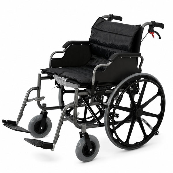 Manual Wheelchair Heavy-Duty Steel Frame
