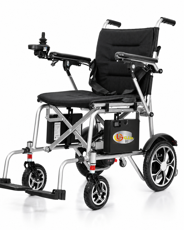 Foldable Electric Wheelchair Silver 120Kg | 76002
