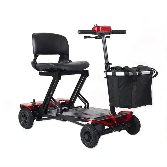Four-Wheel Electric Wheelchair Red | 002