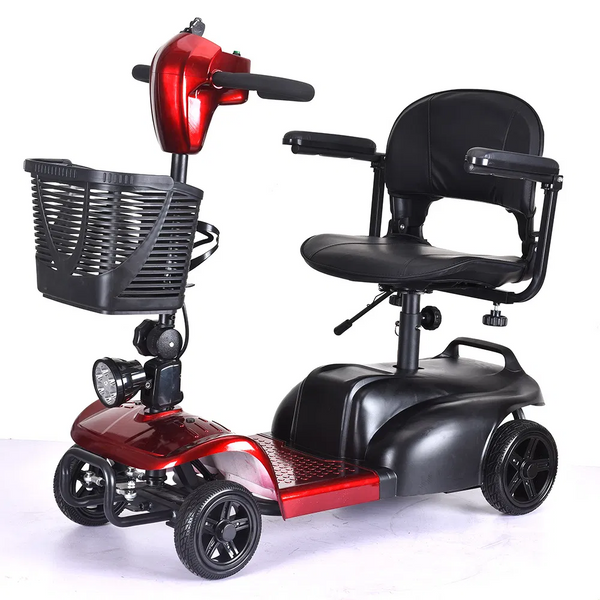Four-Wheel Electric Wheelchair Red 200Kg | 001