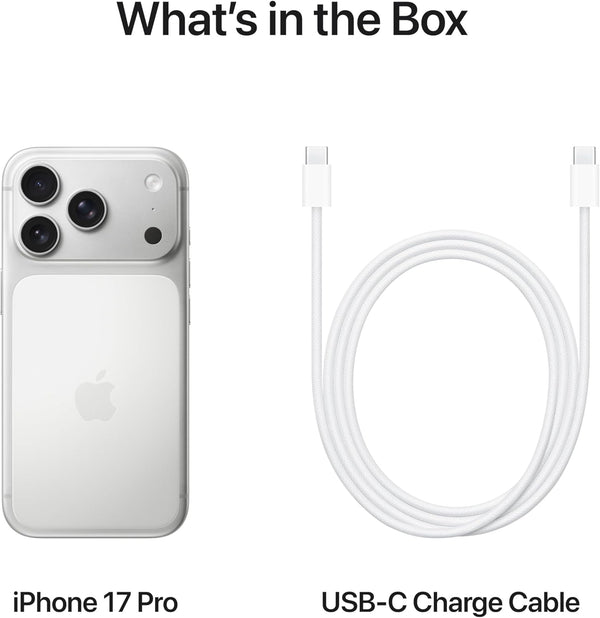 APPLE | Iphone 17 Pro 5G Smartphone 512GB Storage 6.3" Display Silver Arabic Specs