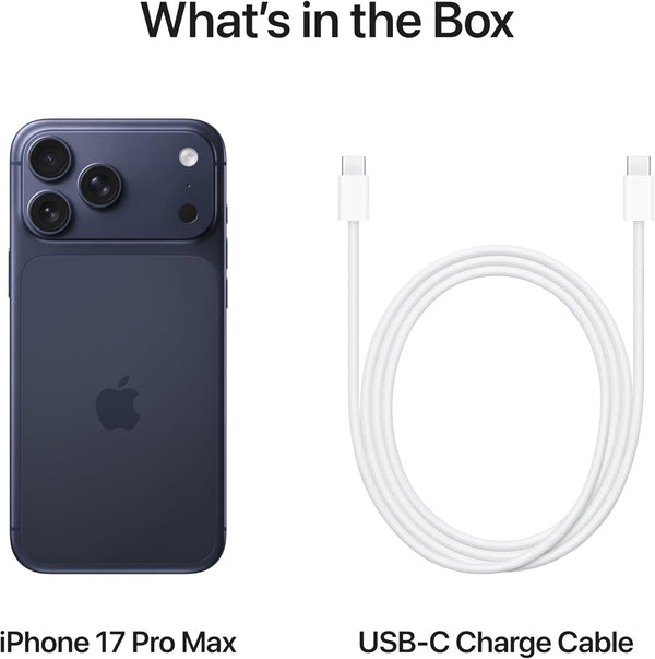APPLE | Iphone 17 Pro Max 5G Smartphone 1 TB Storage 6.9" Display Deep Blue Arabic Specs