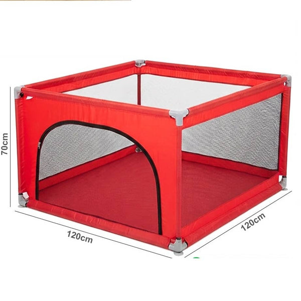 Baby Playpen with Breathable Mesh – Indoor & Outdoor Baby Play Yard 120×120cm — buy in Qatar at MenaHub
