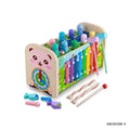7 in 1 Wooden Baby Toys Montessori  Xylophone and Hammer Games | ed308-4
