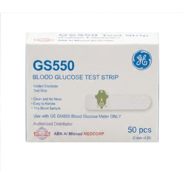 GE | Blood Glucose Test Strips 50 Strips | GS550