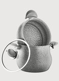 O.M.S. | Granite Couscous Set Top Pot 24 Cm + Bottom Pot 24 Cm Gray | TOM008